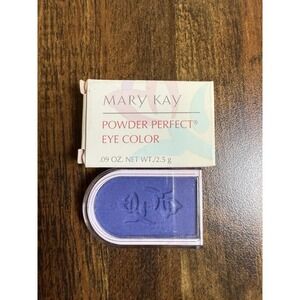 Mary Kay Powder Perfect Eye Color Brilliant Blue 6204  New Old Stock .9oz